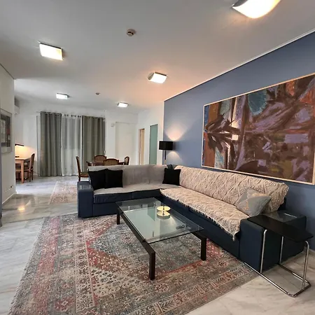Blue Spacious Flat Wt Parking Nr Marousi Hospitals, By Promoshomes Apartment Athens